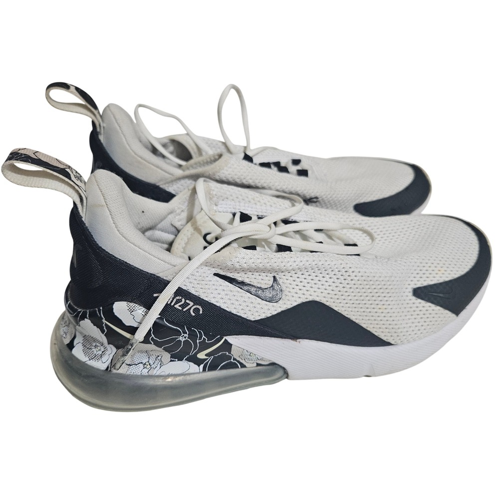 Nike Air Max 270 Floral White Black Sneakers AR0499-100 Mens 8
